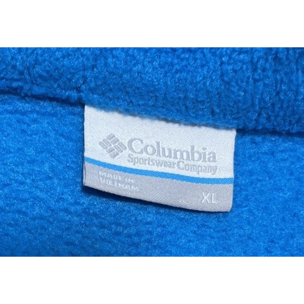 Columbia Jacket Women XL Benton Spring Full Zip Blue Fleece Mock Neck