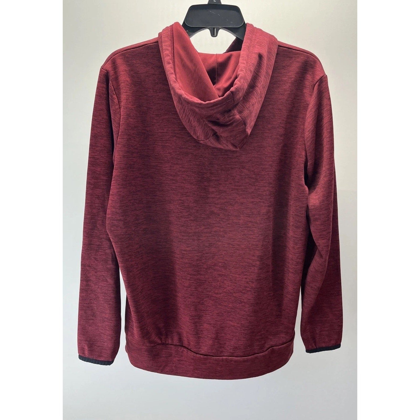 UNDER ARMOUR LOOSE PULLOVER HOODIE RED HEATHER SIZE S