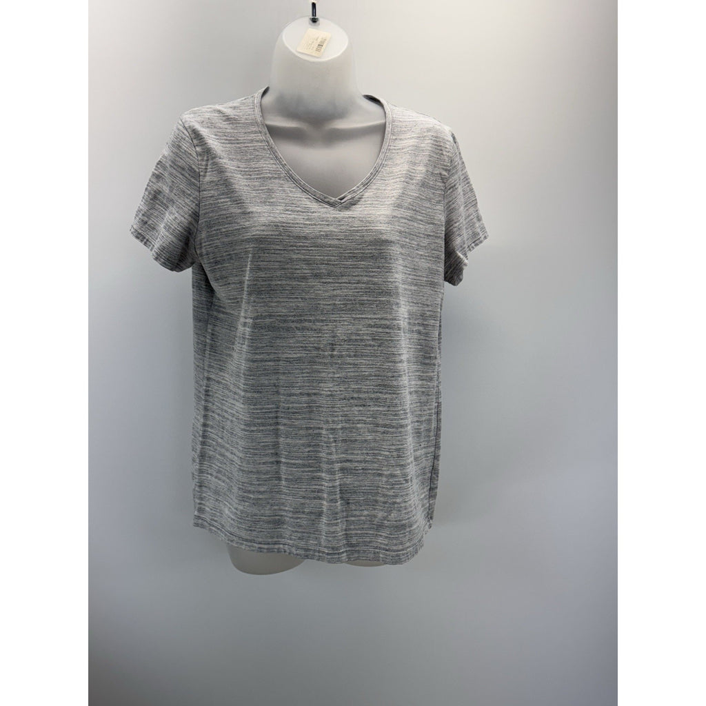 Croft & Barrow Classic Tee V-neck Gray T-Shirt Women’s M