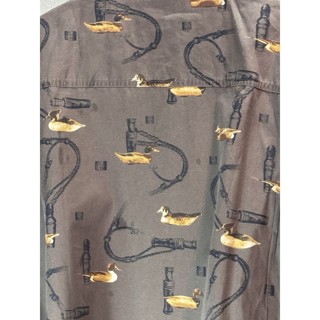 Columbia River Lodge Duck Hunt Shirt Men 3XT Duck Hunt All Over Print Cotton
