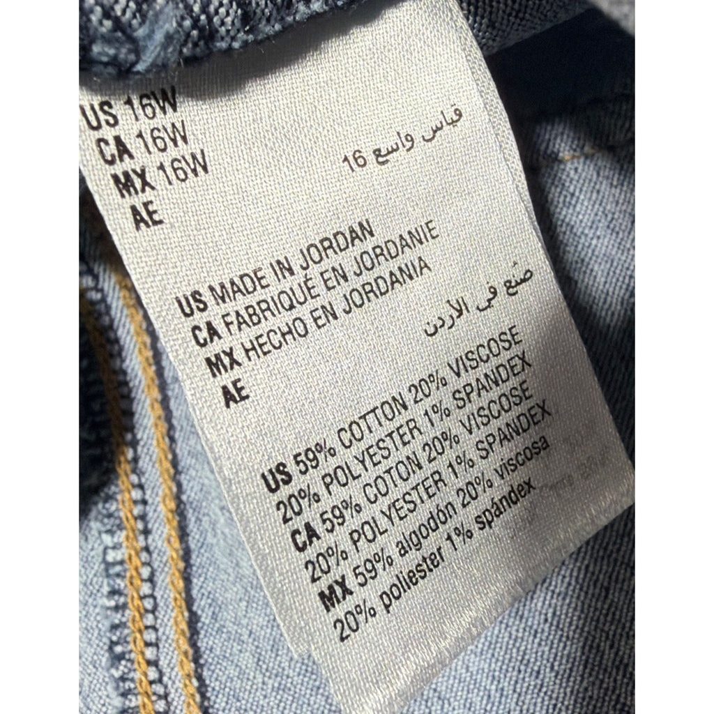 INC Jeans Women's Plus Size 16W Blue Pull On Mid Rise Core Denim Jeggings NWT