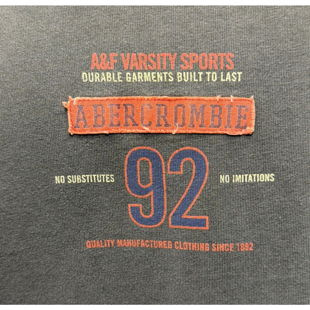 Abercrombie & Fitch Y2K Mens XL Long Sleeve T-Shirt Green Casual Preppy Made USA
