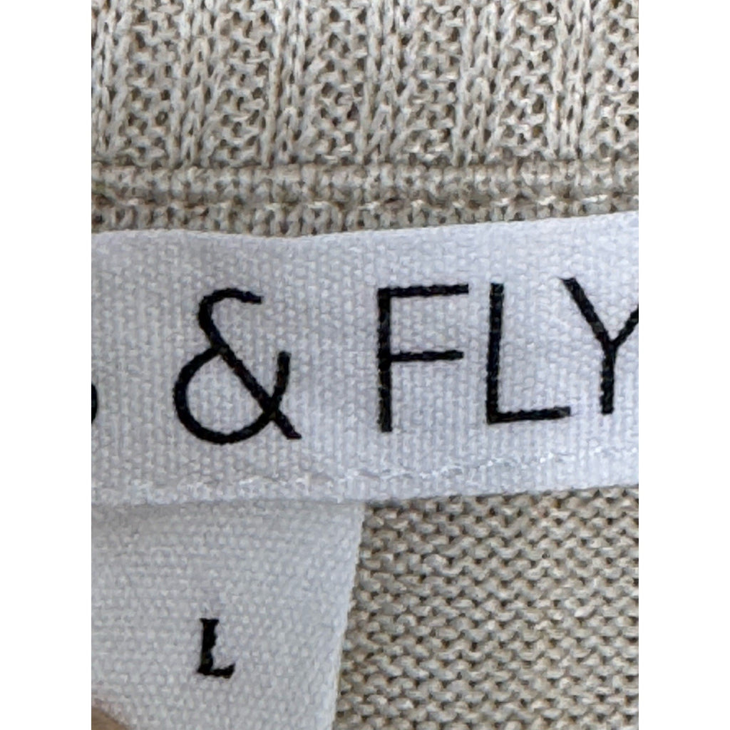 Kiss & Fly City Scape Fashion Theme Rhinestone Long Sleeve Top Women's Size L