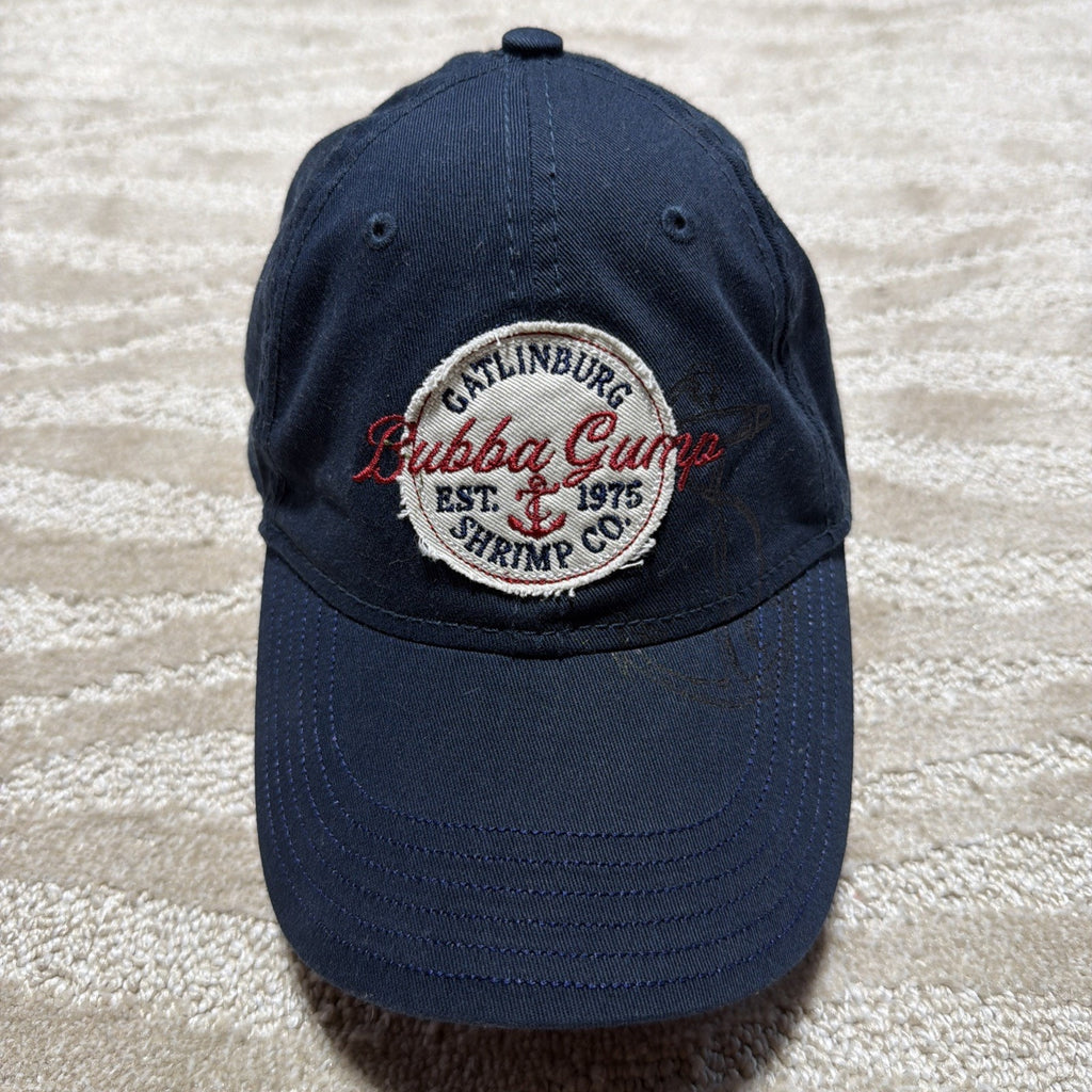 Bubba Gump Shrimp Co. Baseball Navy Hat Cap Gatlinburg TN Adjustable