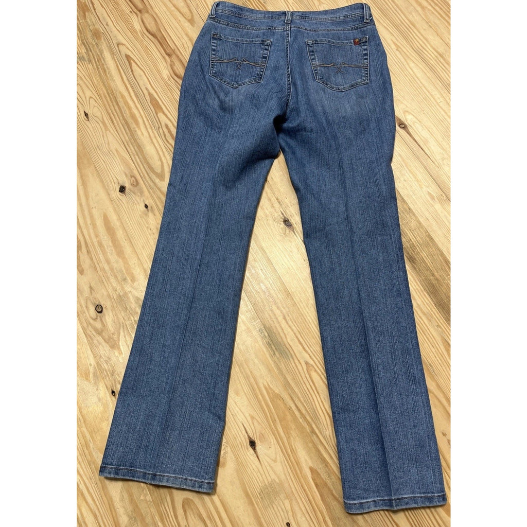 Jeanstar Premium Denim Elle Womens Dark Blue Jeans Mid Rise Size 12 31x31