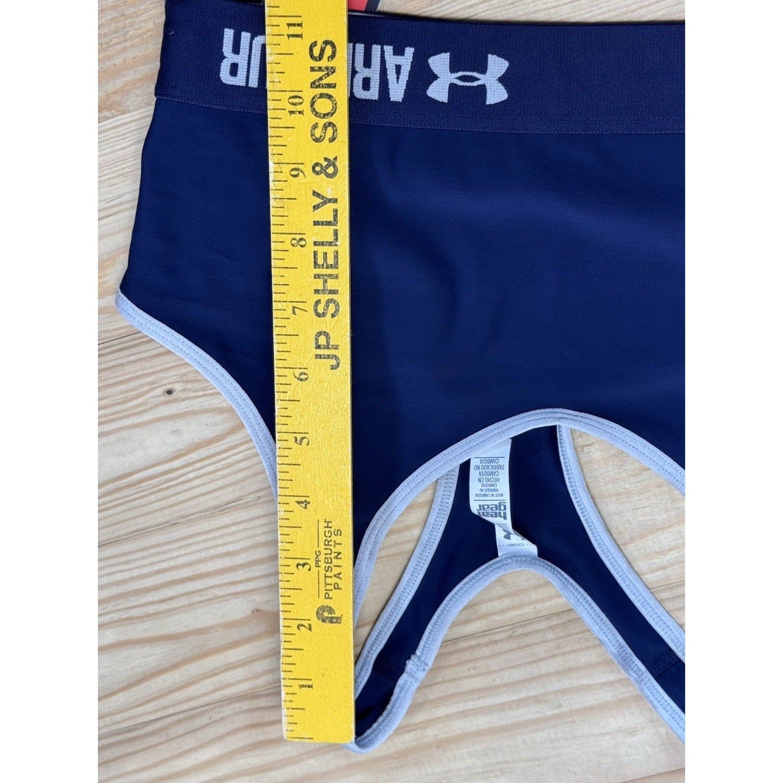 Under Armour Sports Bra Navy Blue Mid Impact Compression Racerback Women’s S NWT