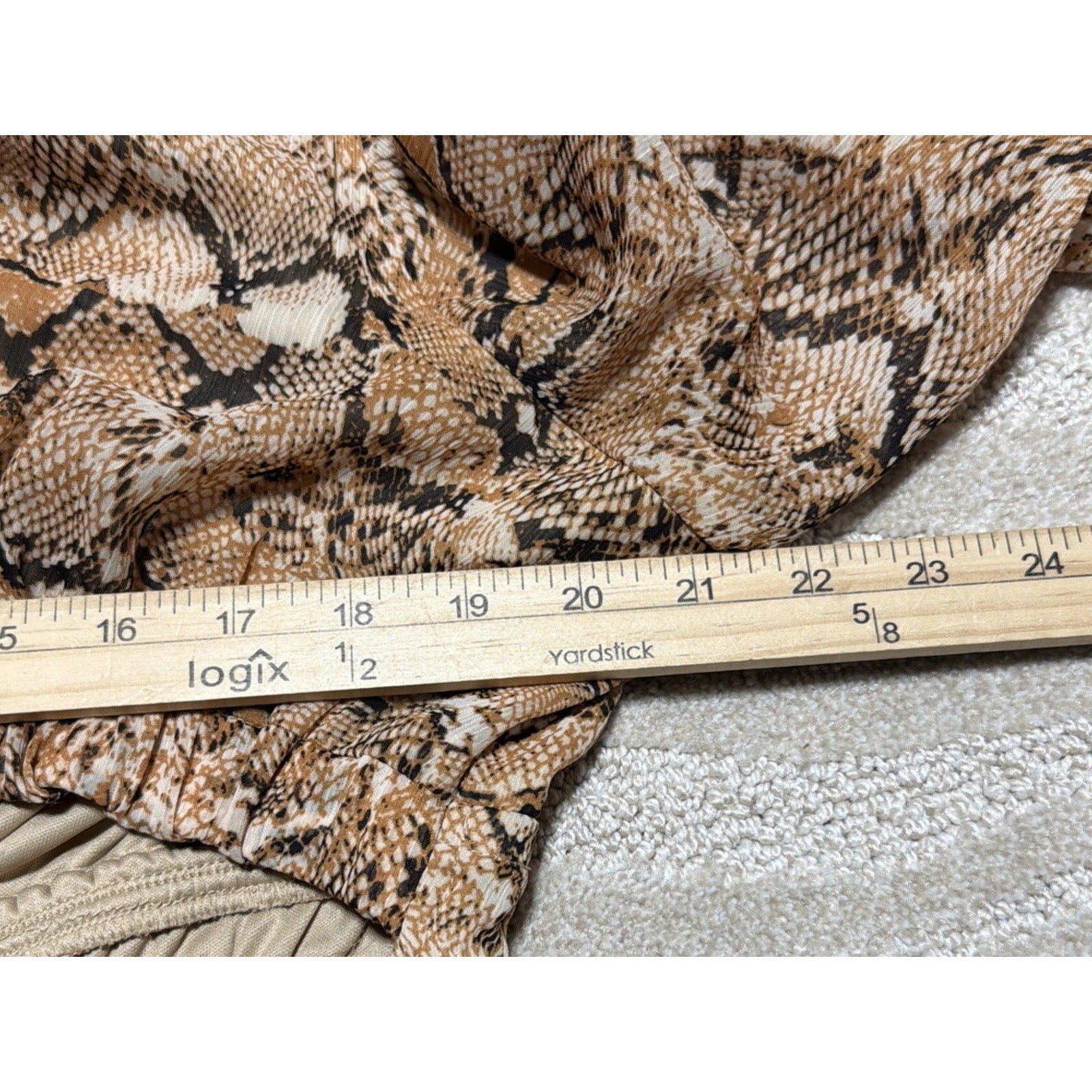 NWT Sofia Jeans Women's Snake Print Cutout Maxi Dress with Long Sleeves Size XXL