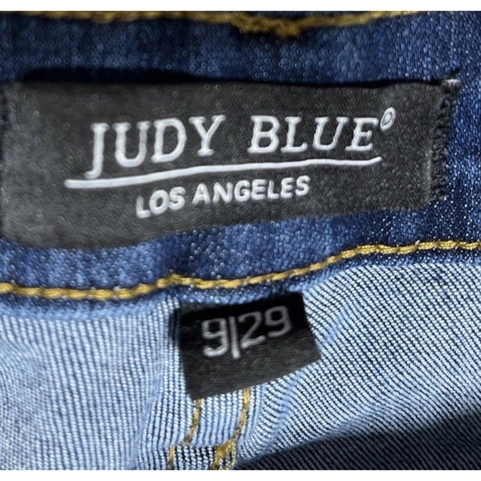 Judy Blue Jeans Women's 9/29 Slim Fit Skinny Leg Blue Stretch Denim Mid Rise