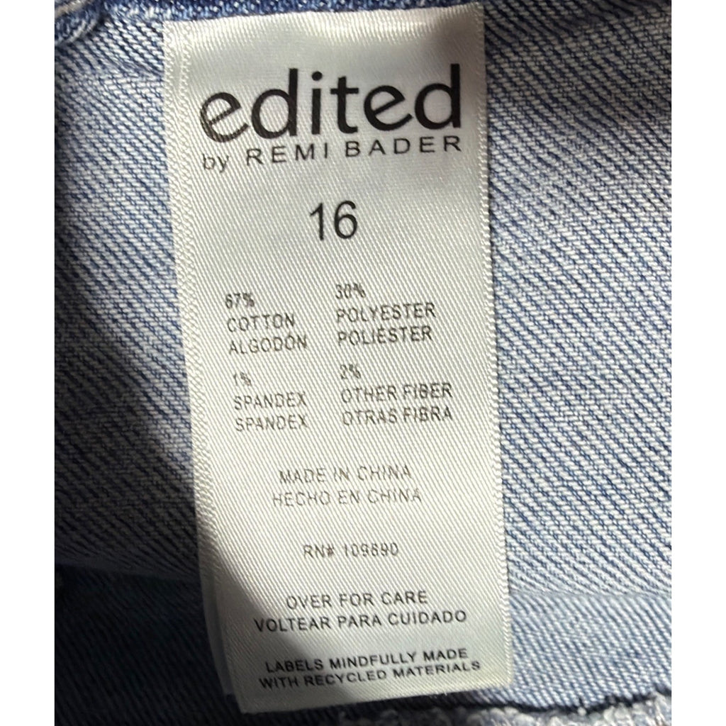 Edited by Remi Bader Women's Utility Mini Skirt Size 16