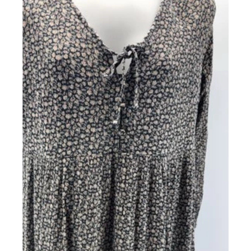 American Eagle boho cotrage floral tiered mini dress size S