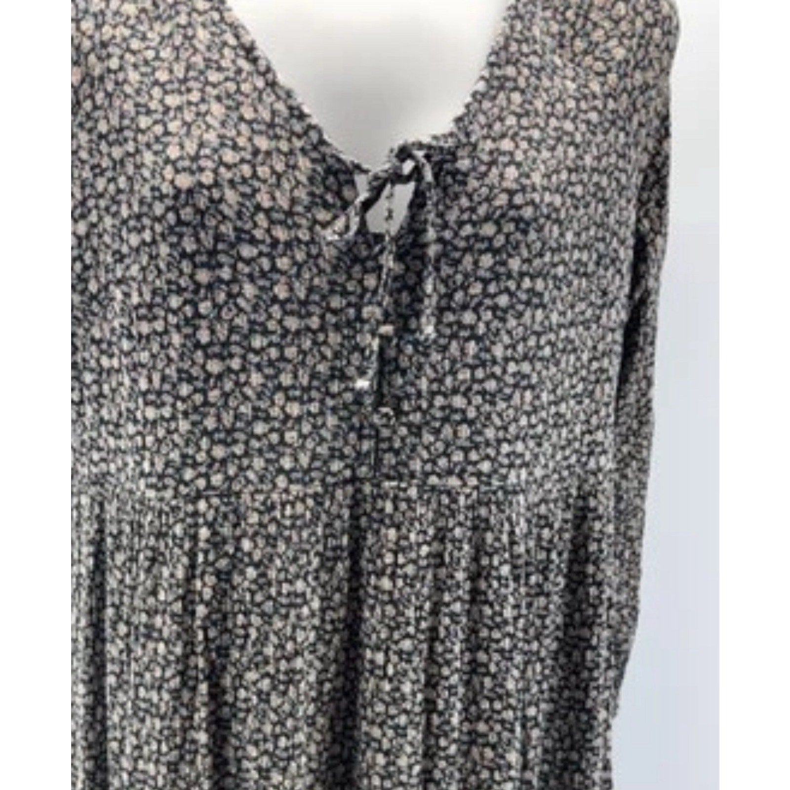 American Eagle boho cotrage floral tiered mini dress size S