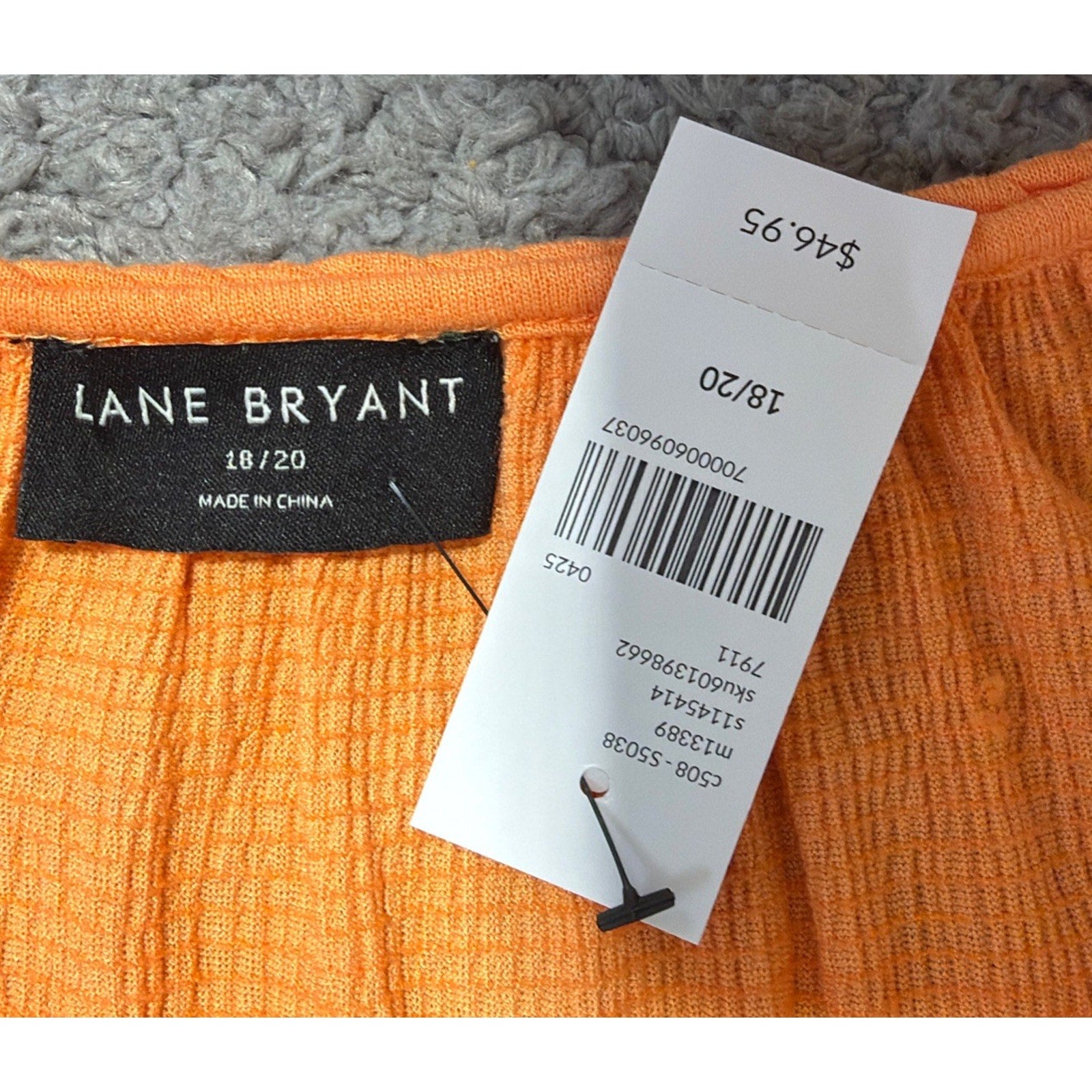Lane Bryant Braided Keyhole Neck Top blouse Tunic Plus Size 18-20 NWT