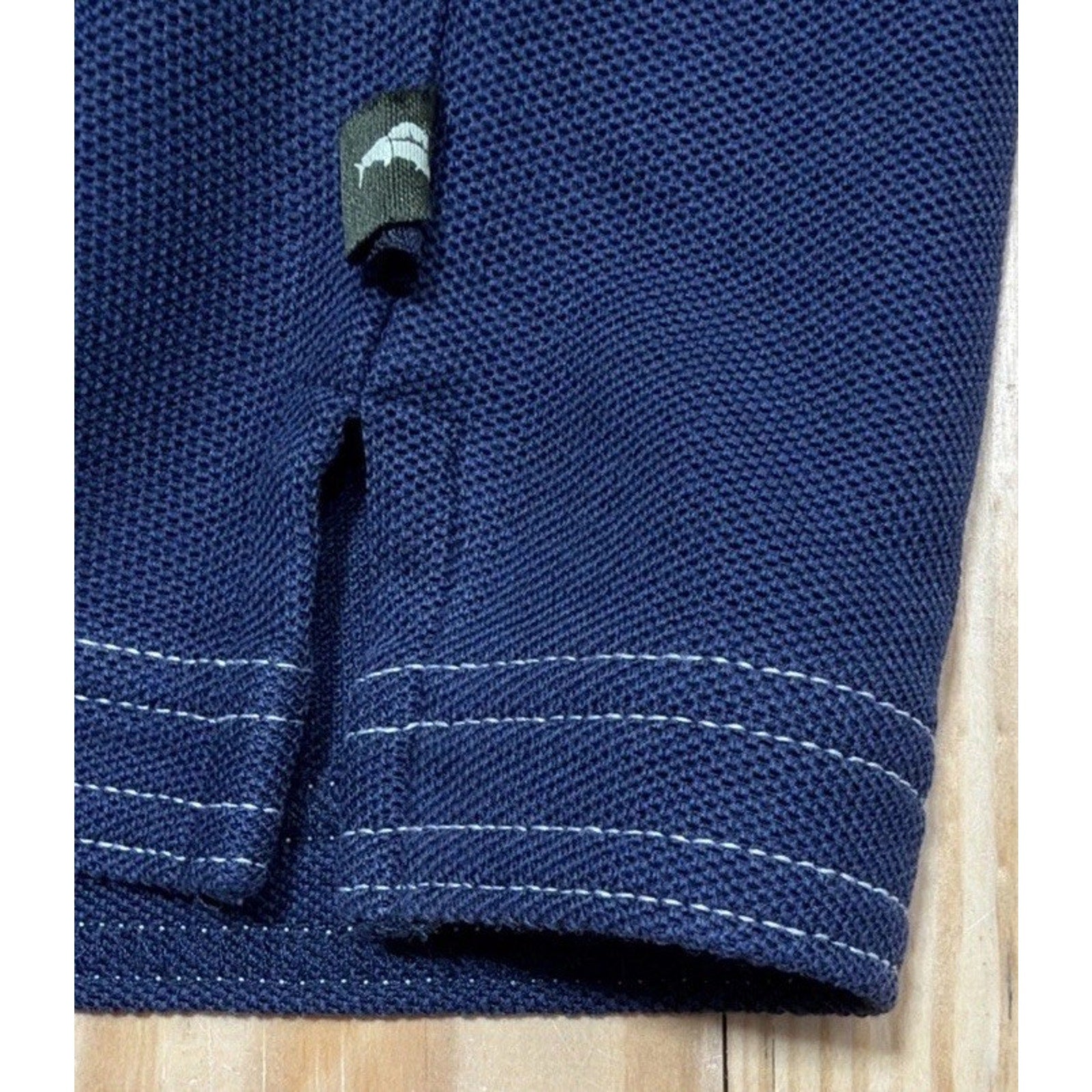 Tommy Bahama Supima Polo Shirt L Blue Golf Preppy Beach Short Sleeve