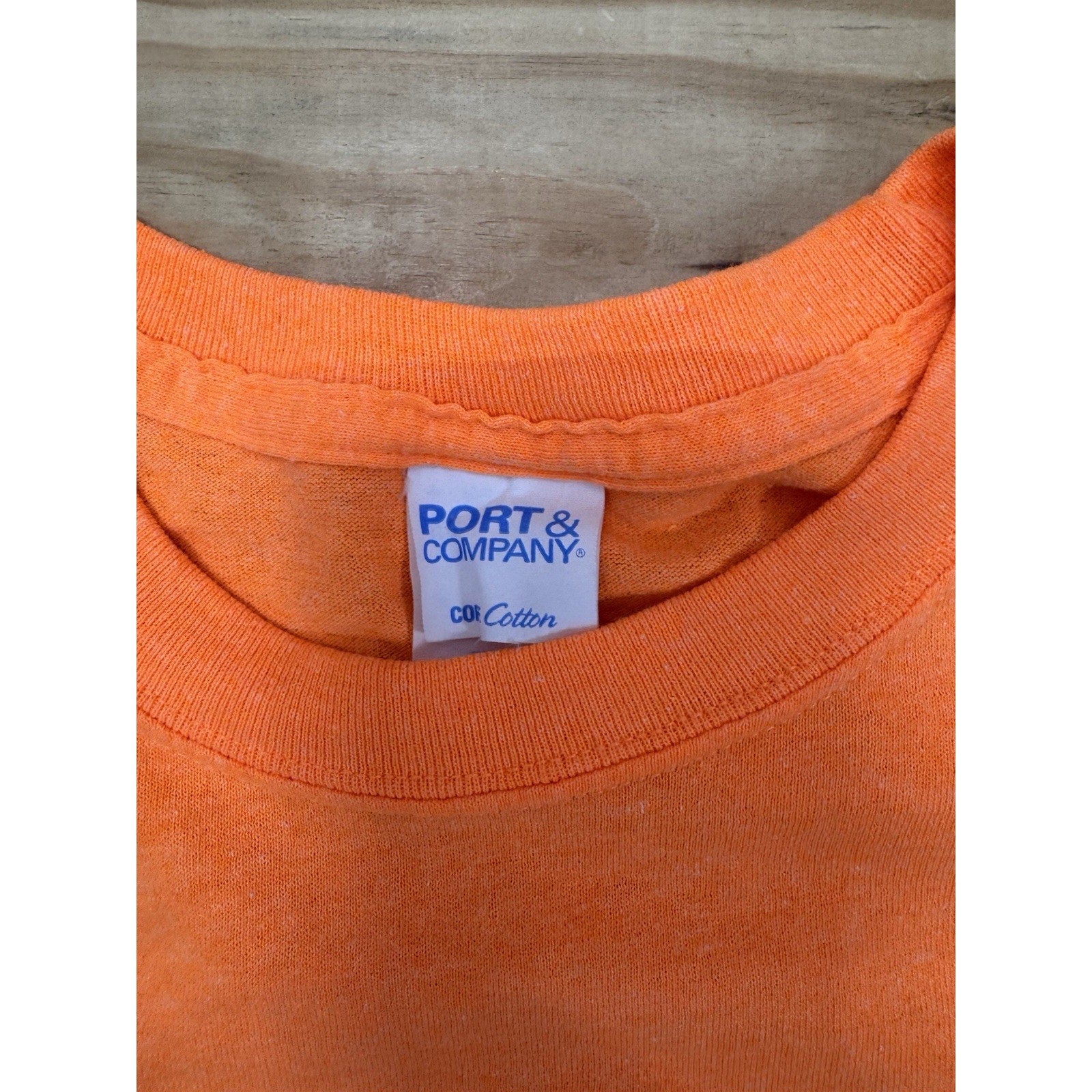 Port & Company Orange Pine Island Florida Breast Fest 2017 5K Men’s Size Large