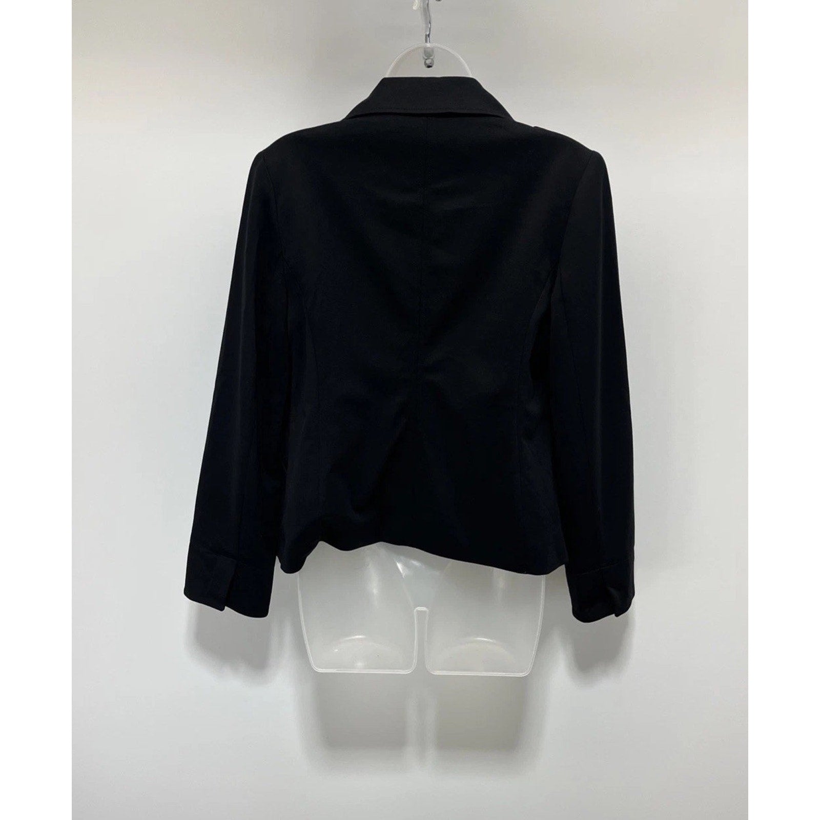 Chico’s Seasonless Ponte Black Long Sleeve Jacket, Size 1 NWT