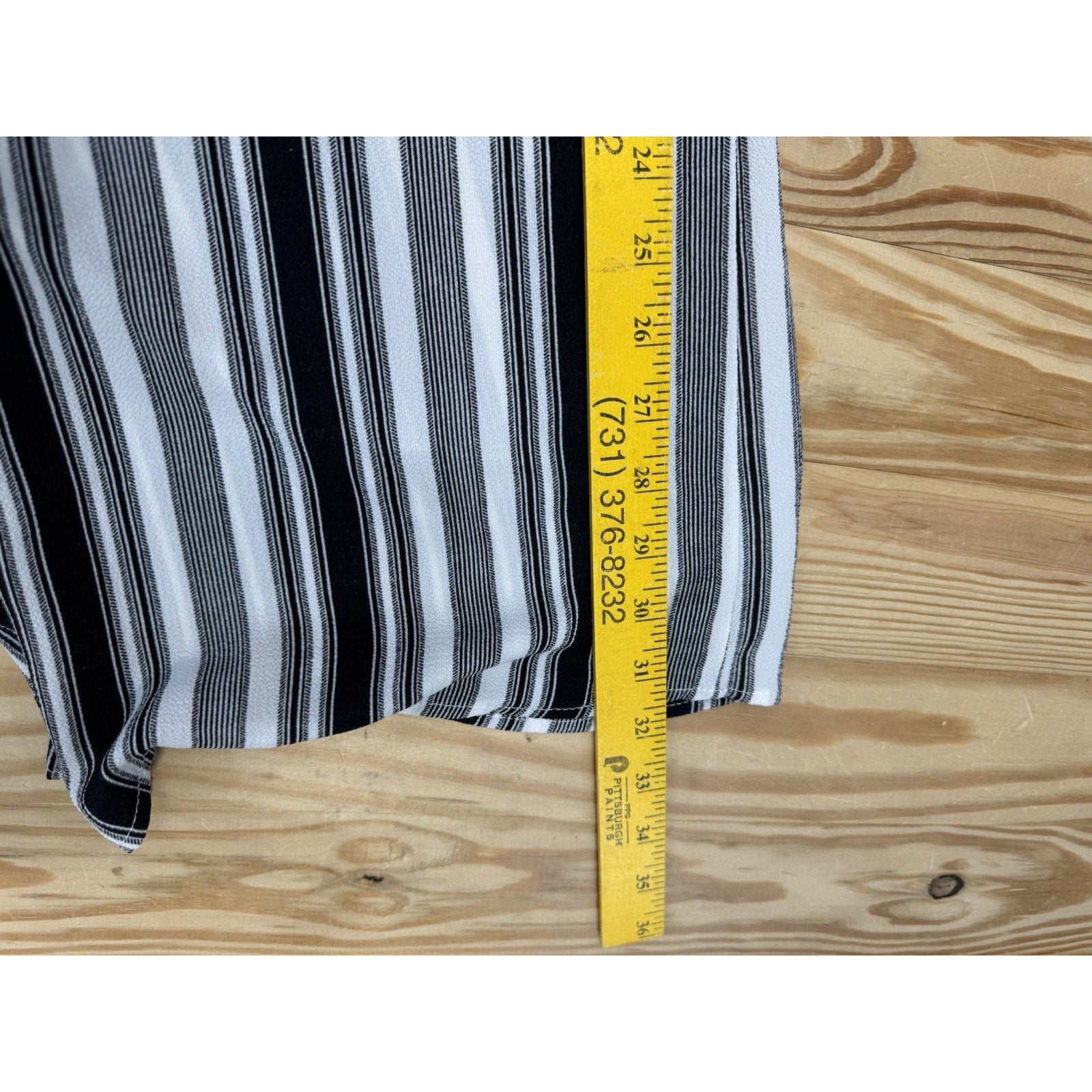 PROMESA Black And White Striped Sleeveless Wide Leg Jumpsuit Women’s Size Small