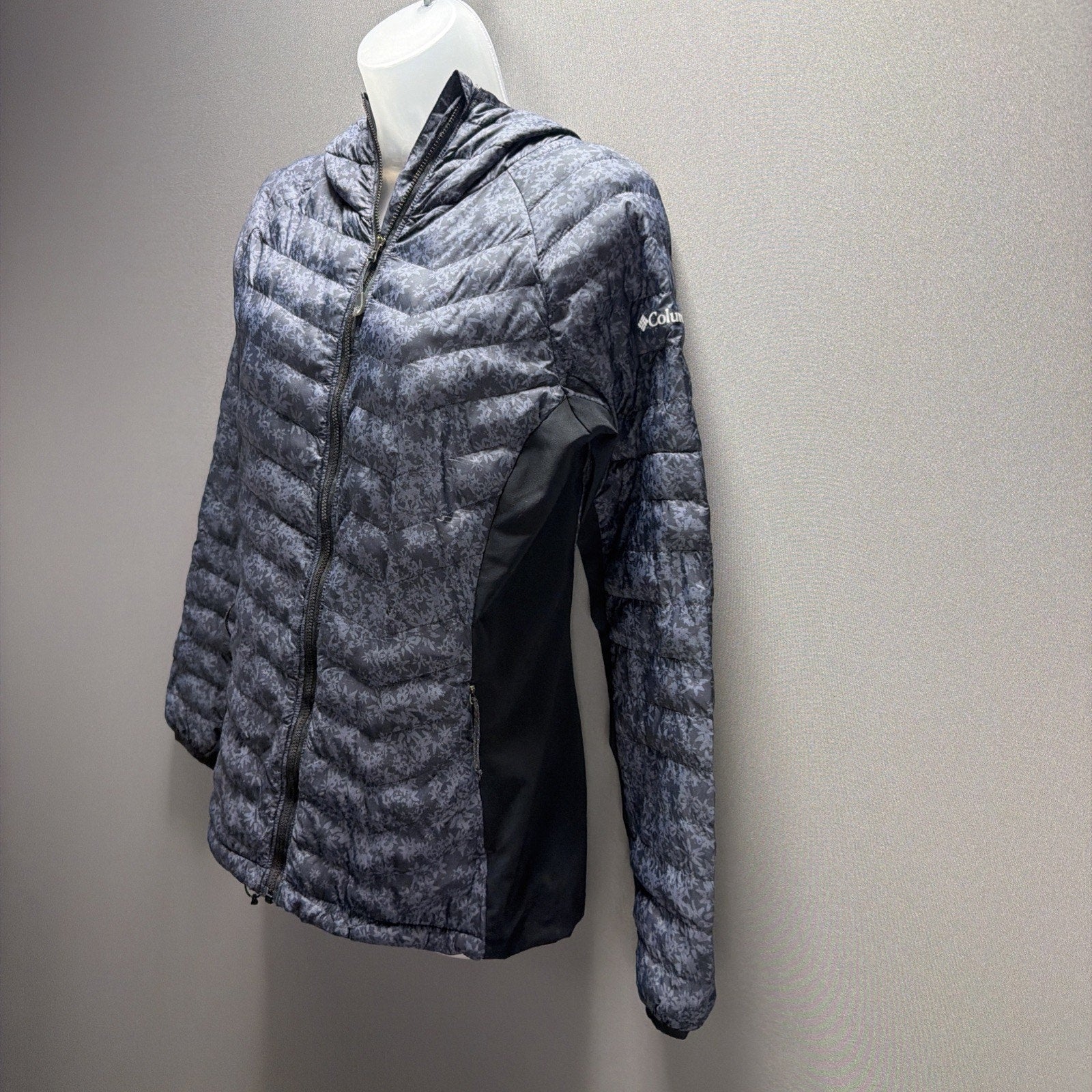 Columbia South Valley Hybrid Light Insulated Jacket Puffer Women’s M Grey Black