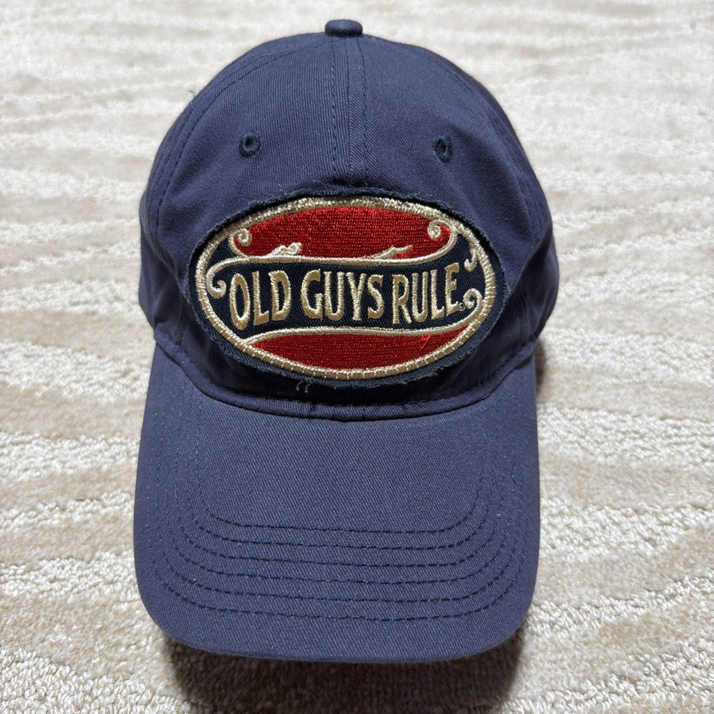 Old Guys Rule Dad Hat Cap The Older I Get 3D Woven Patch Blue