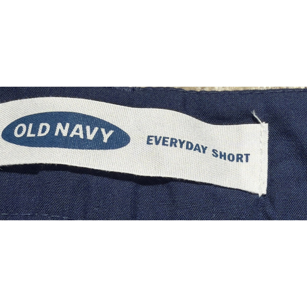New Old Navy Women's Size 10 Navy Floral Linen Blend Everyday Shorts