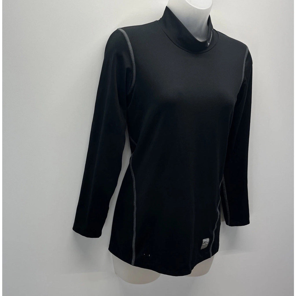 Nike Pro Tight Shirt Long Sleeve Black Womens Size M