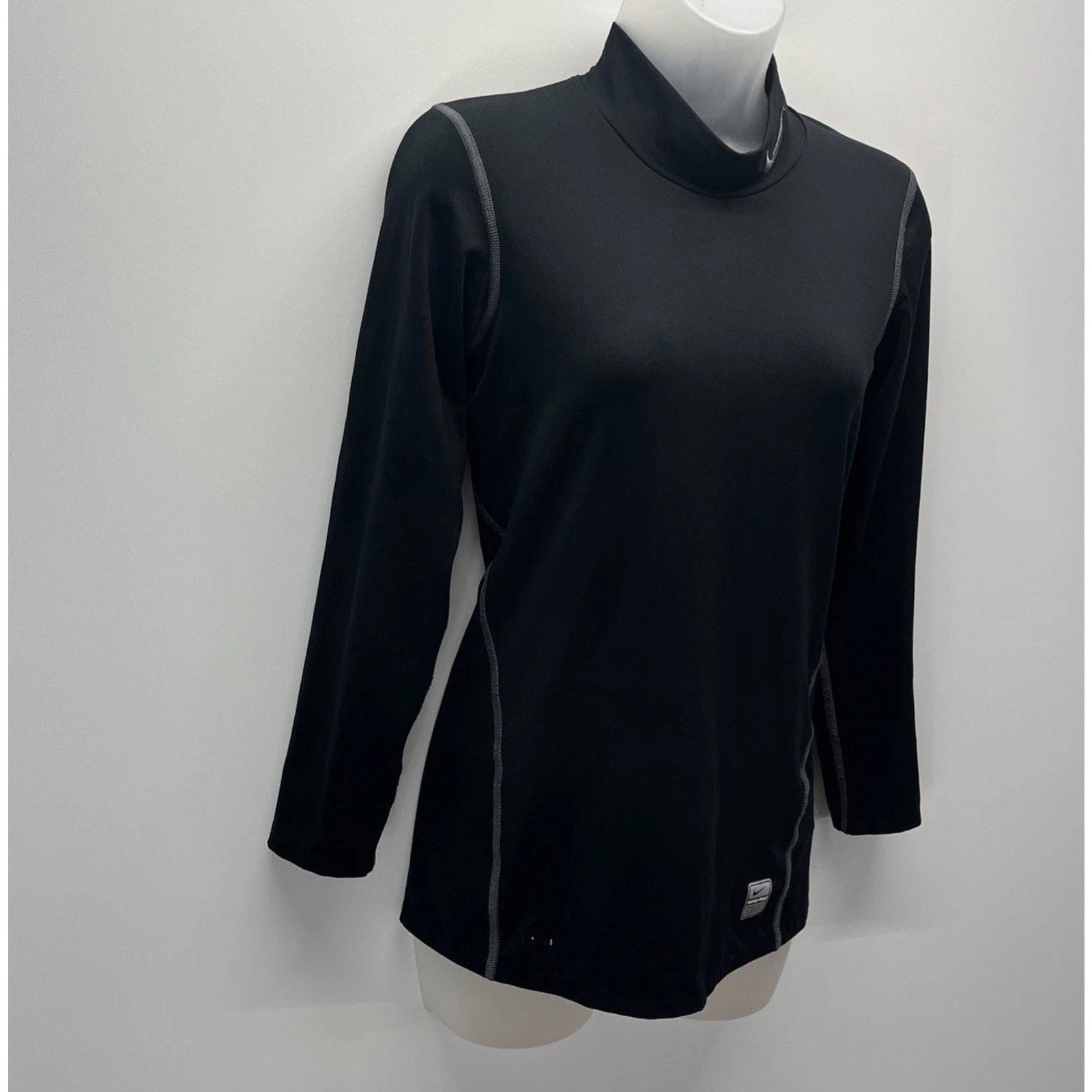 Nike Pro Tight Shirt Long Sleeve Black Womens Size M