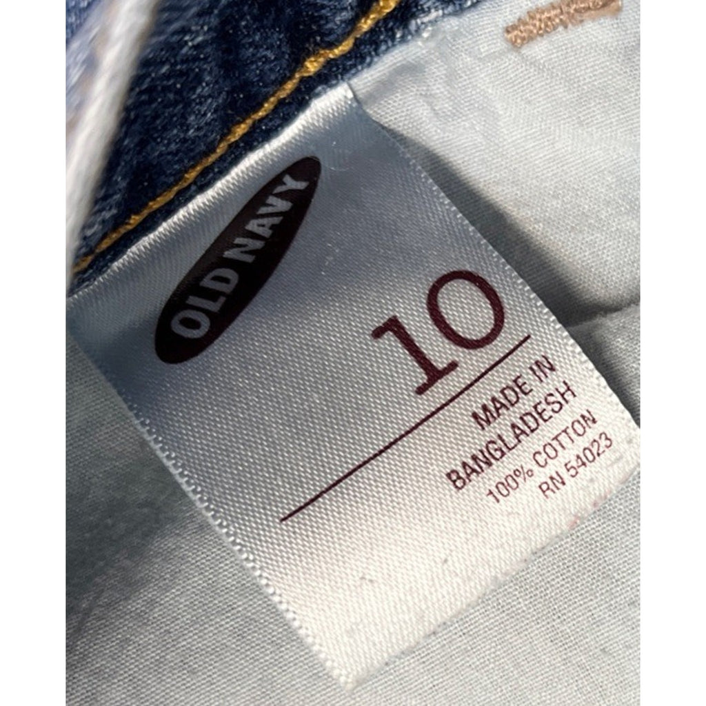 Old Navy Distressed Slim Midi Cutoff Jean Shorts size 10