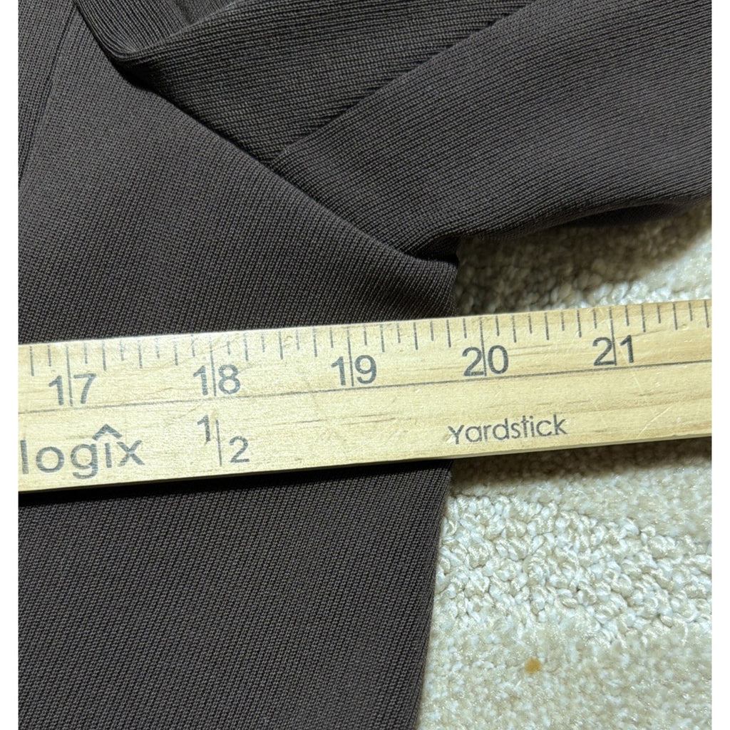 Ralph Lauren Brown Wool Blazer Jacket Women’s 8 Leather Collar Equestrian Mint