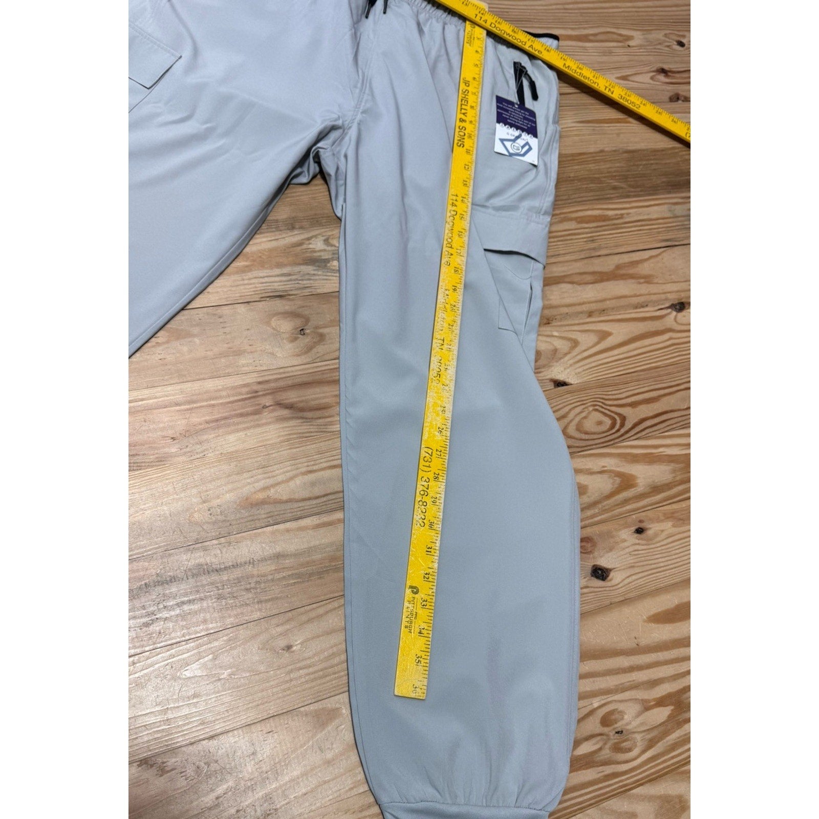 Gradual Gray Outdoor Active Pants Pockets Drawstring Men’s Size XXL NWT