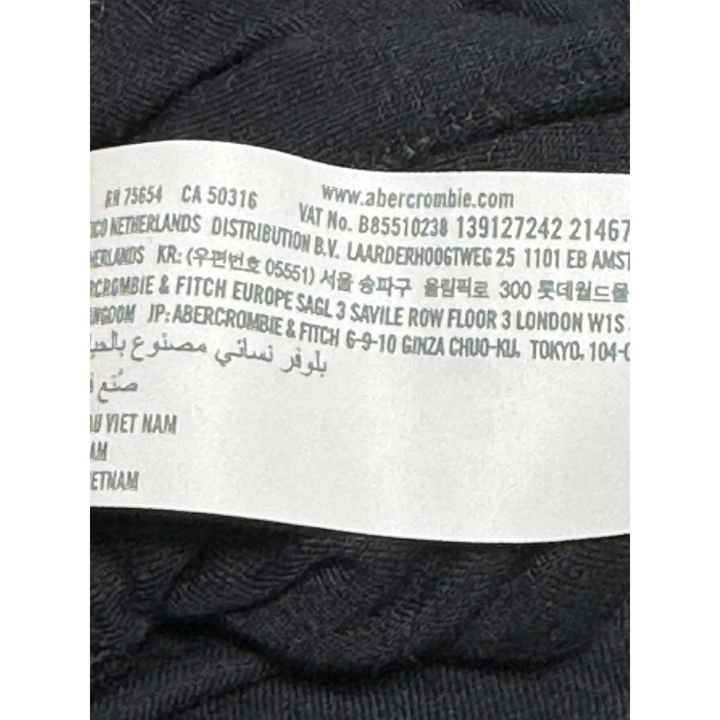 Abercrombie & Fitch Women's X-Large Soft Cowl Neck Pullover Black Jersey Loose