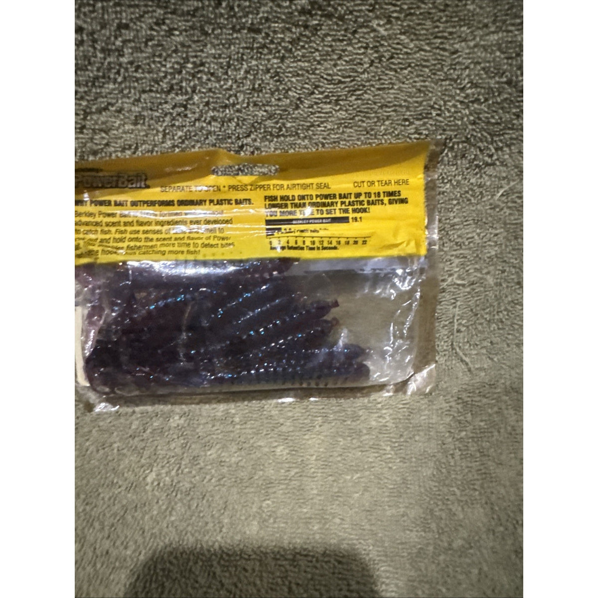 Berkley PowerBait 4” Power Pulse Worm Electric Grape 12ct Discontinued Bass