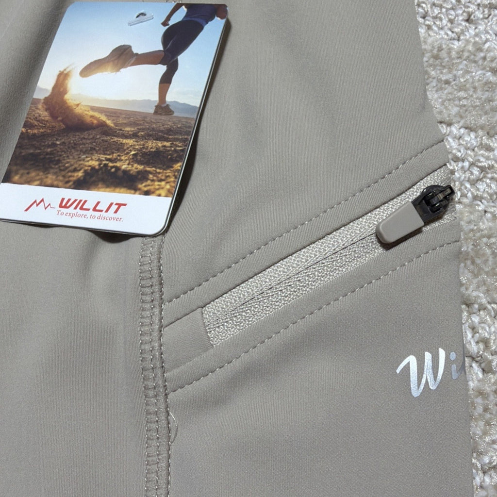 Willit Girls Horse Riding Pants Knee-Patch Equestrian Breeches Biege Size L NWT