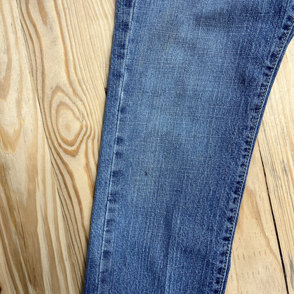 Y2K Levi's 518 Red Tab Women's Skinny Jeans 7 M Regular Fit Blue Denim