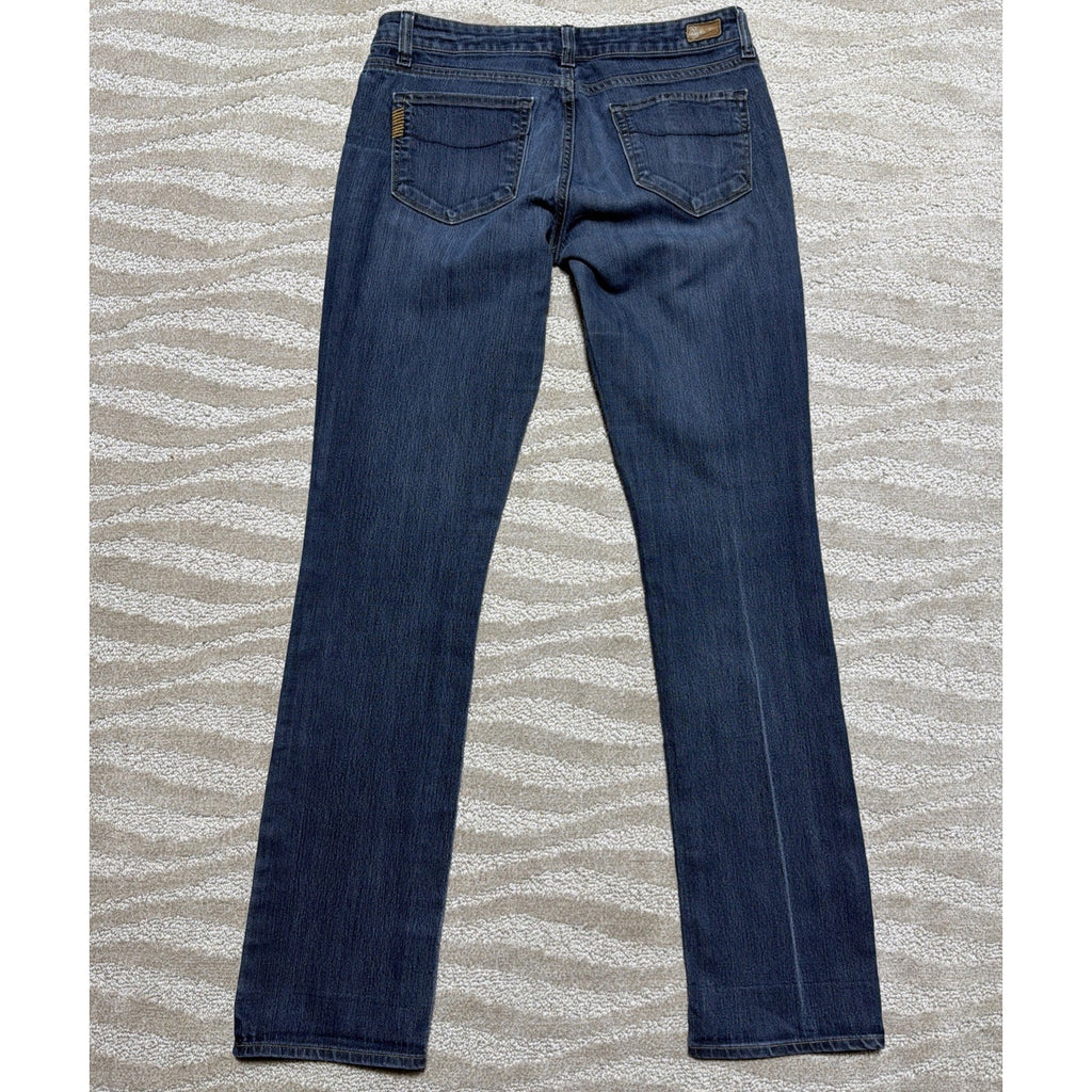 Paige Skyline Straight Y2K Jeans Blue Denim Pants Women’s Size 30x33 Stretch
