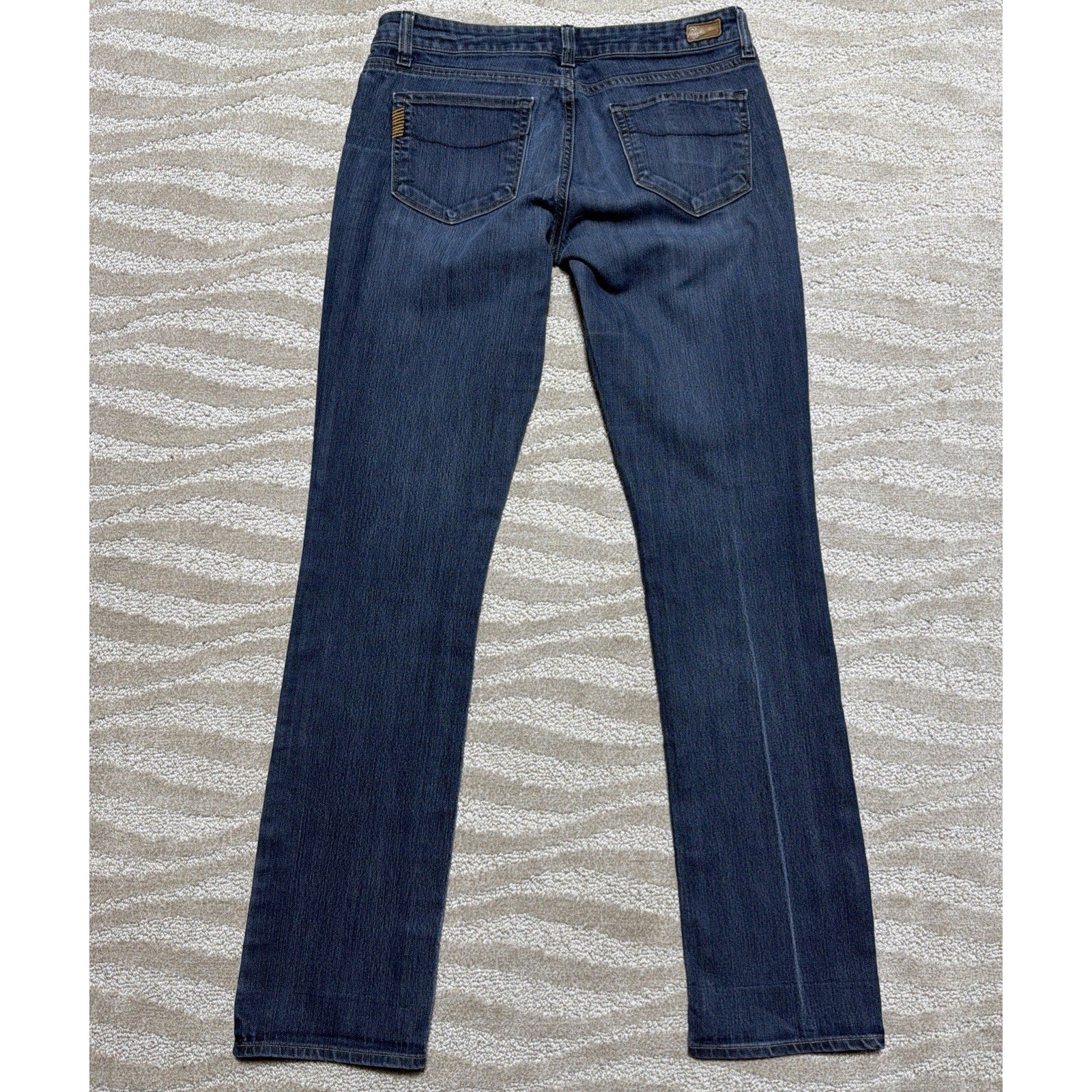Paige Skyline Straight Y2K Jeans Blue Denim Pants Women’s Size 30x33 Stretch
