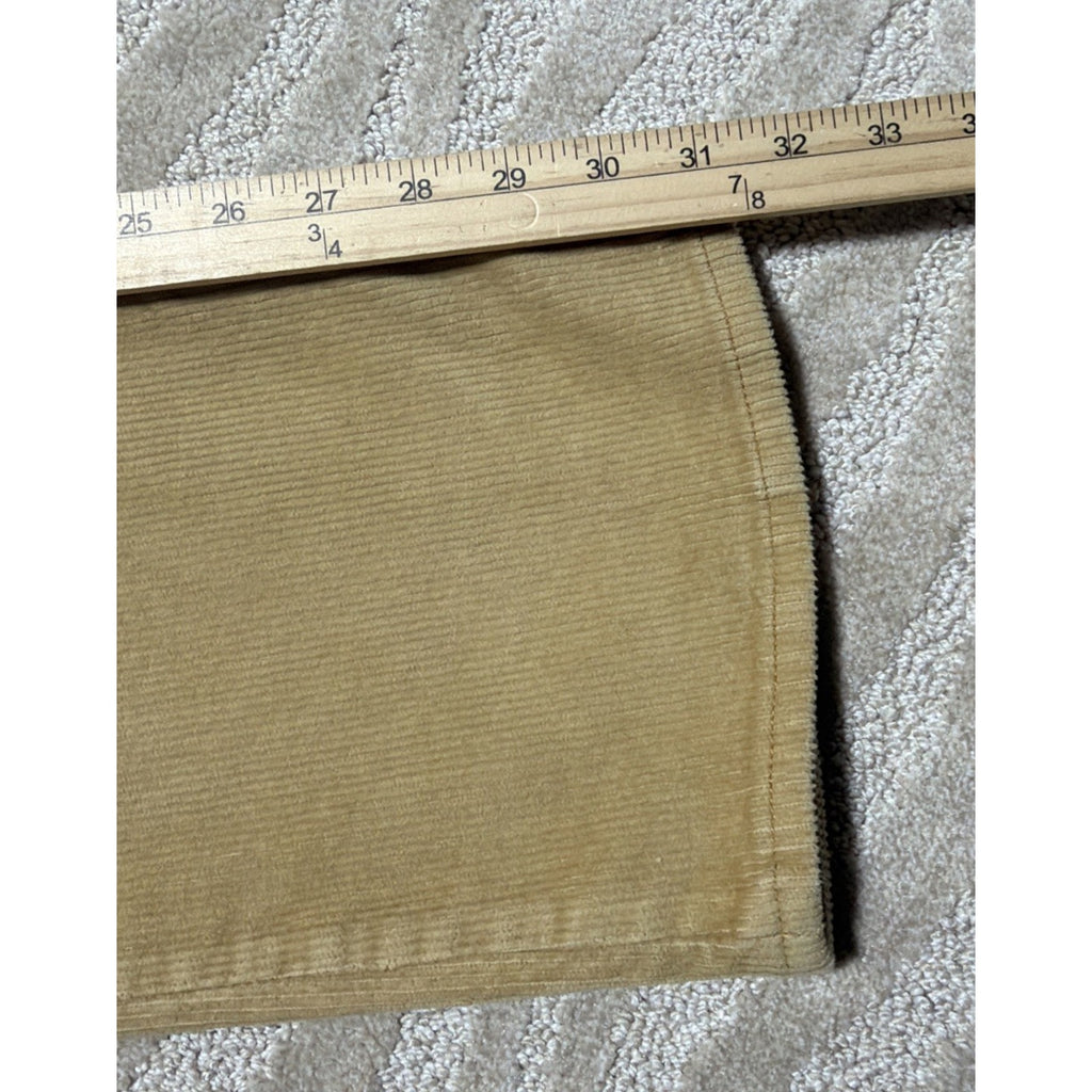 Levi’s Womens Premium Big E White Tab Ribcage Bootcut Corduroy Pants 26 Mint Con