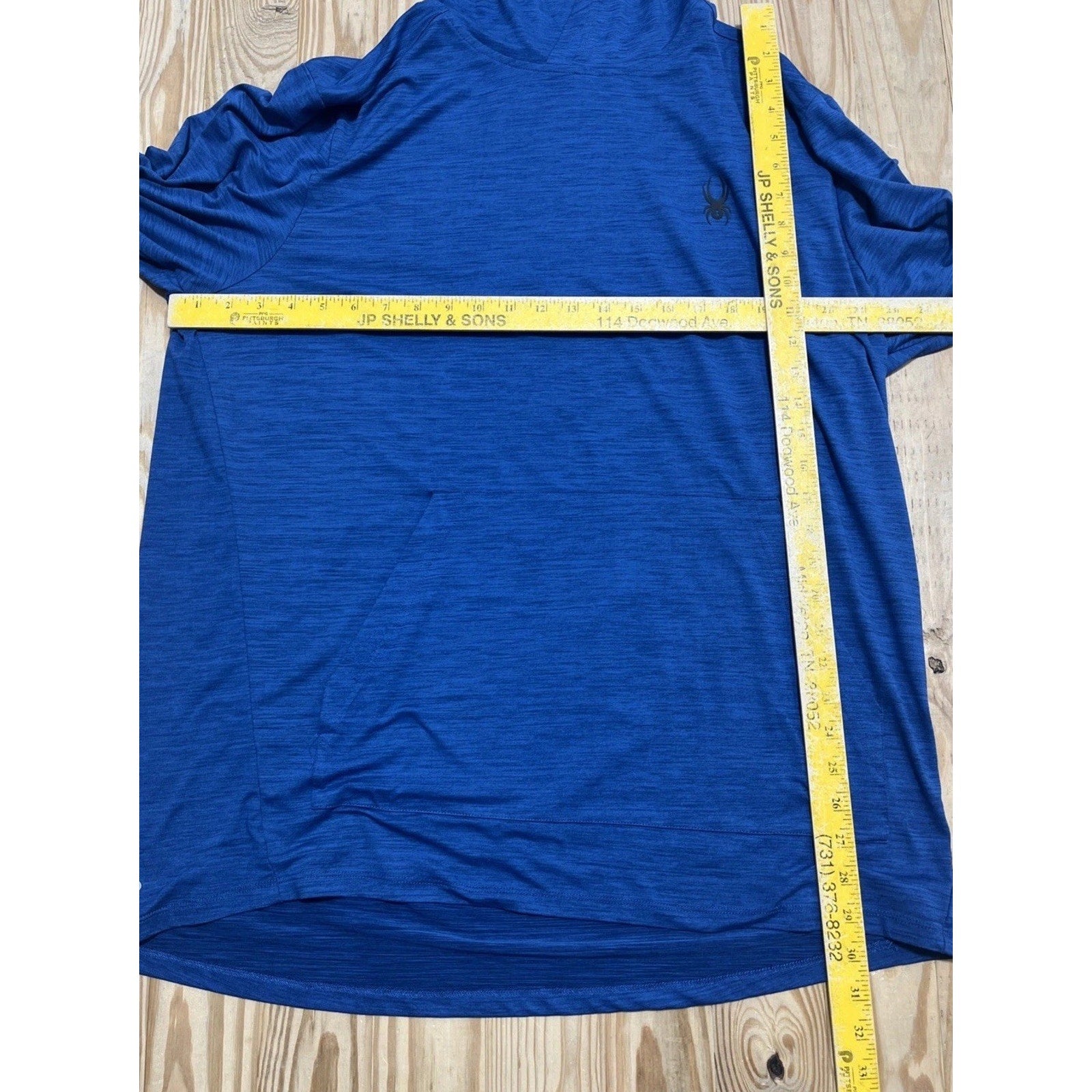 Spyder Active Men's Performance Lightweight Proweb Hoodie Blue XXL