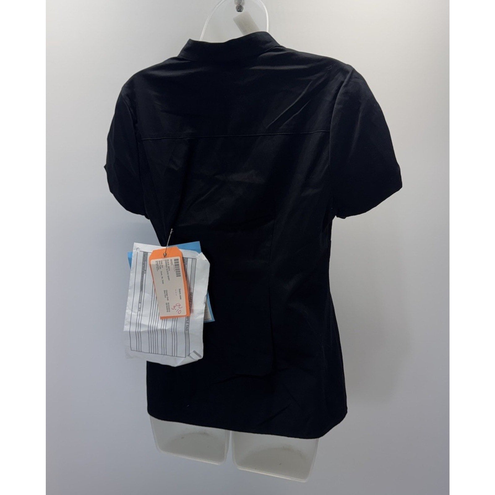 Apostrophe Woman Black gathered bust Shortsleeve Sears M