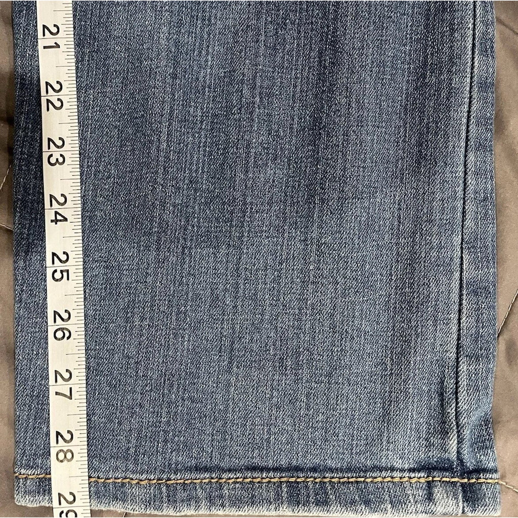Justice Jeans Girls/Jr 12 1/2 Blue Skinny Regular Fit Denim Wash Stretch Boho