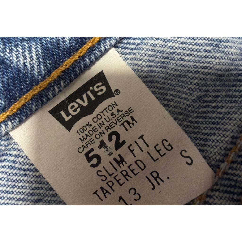 Vintage Levi's 512 Jeans Women's 30x28 Blue Slim Fit Tapered Made In USA 1997
