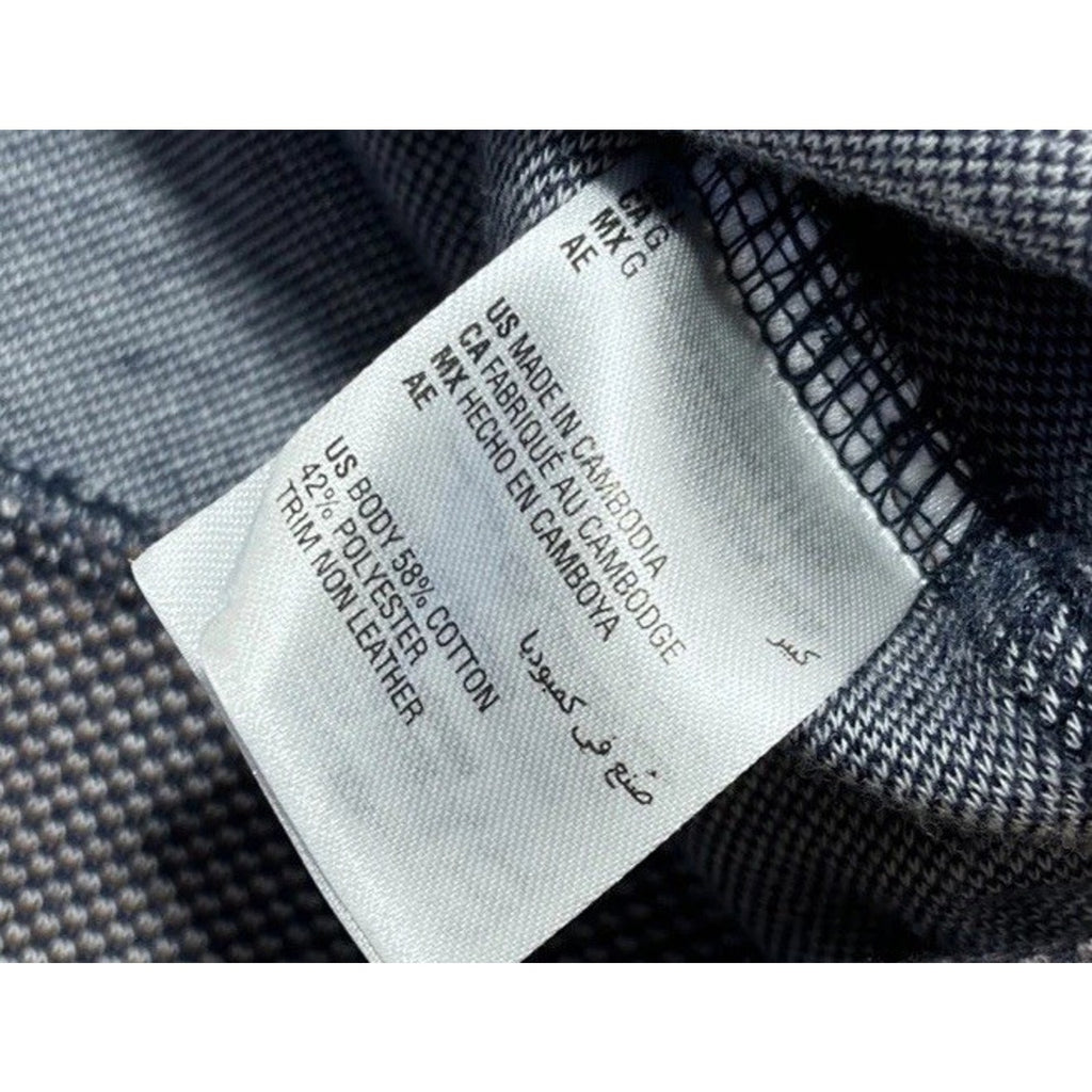 CLUB ROOM DOTTED GRAY LARGE HALF ZIP MOCK NECK SOFT SWEATER MENS