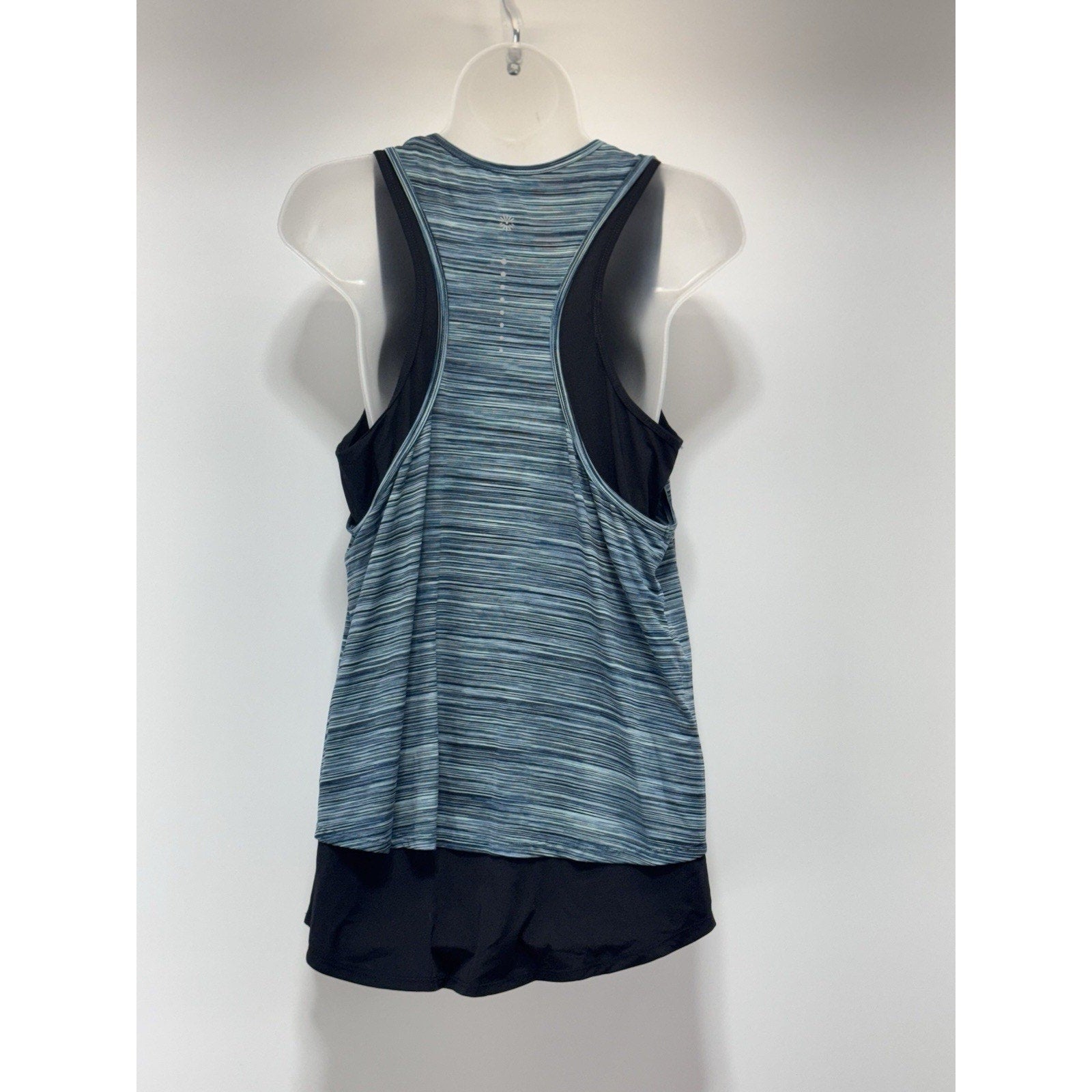 Tangerine Double Layer Teal Black Active Tank Women’s Size Large