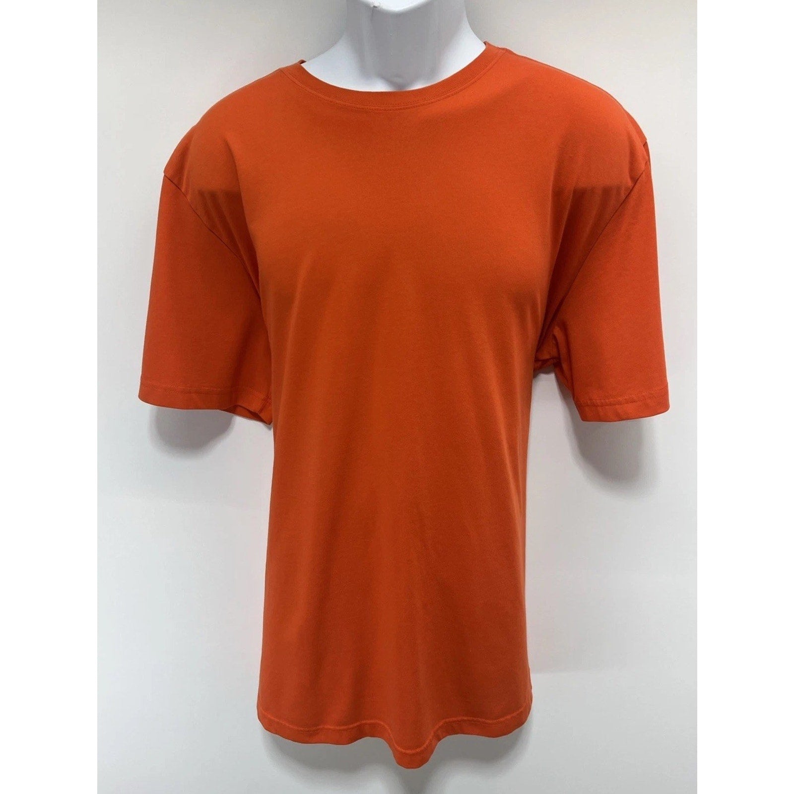 NIKE Mens Orange DRI FIT Crew Neck Short Sleeve Tee Shirt XXL