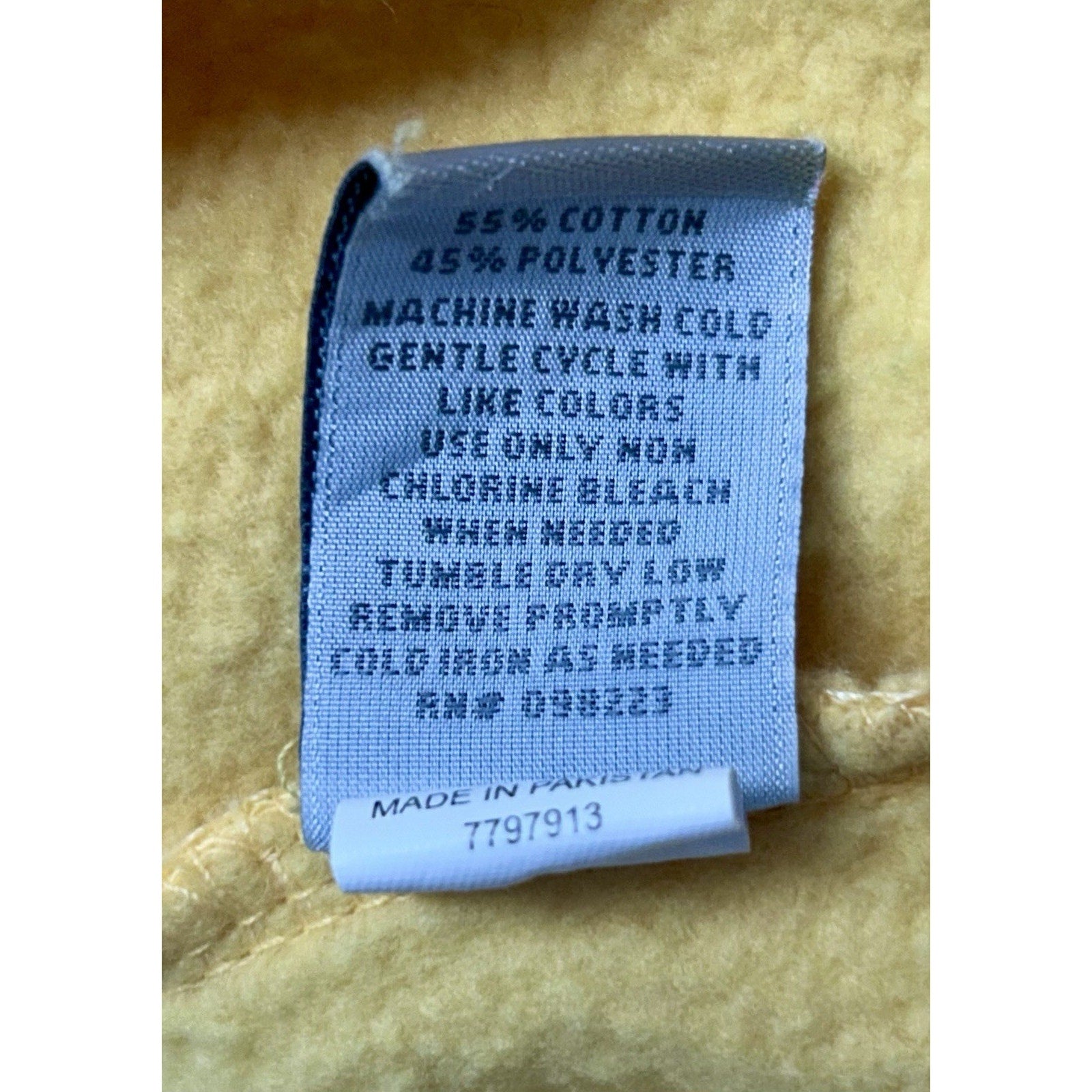 BCG Men's Sz 2XL Yellow Hoodie Hooded Sweatshirt With Pockets.