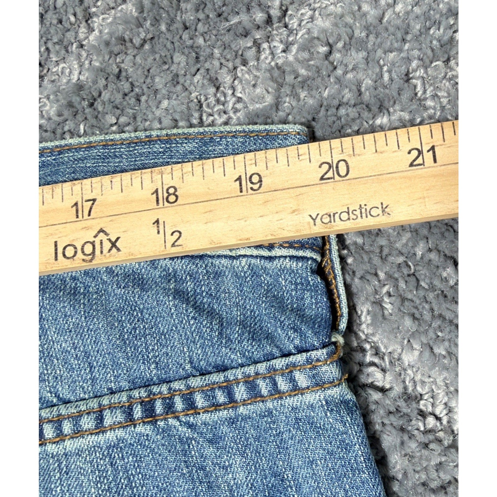 Mens Old Navy Famous Straight Droit Recto Blue Denim Jeans Size 38x30