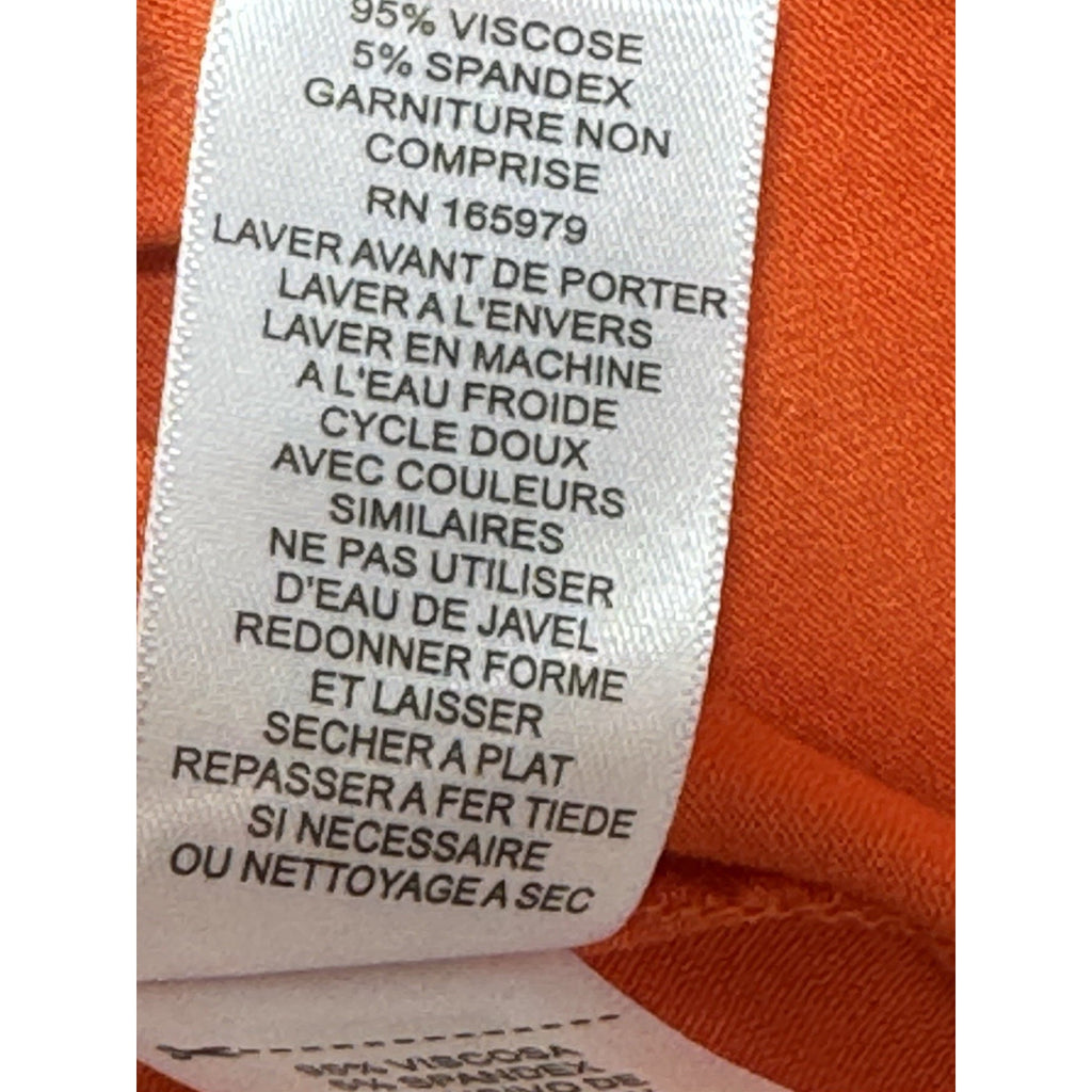 NWT Cupio Women’s XL Embroidered Orange Hi Low Midi Dress Flutter Sleeve Boho