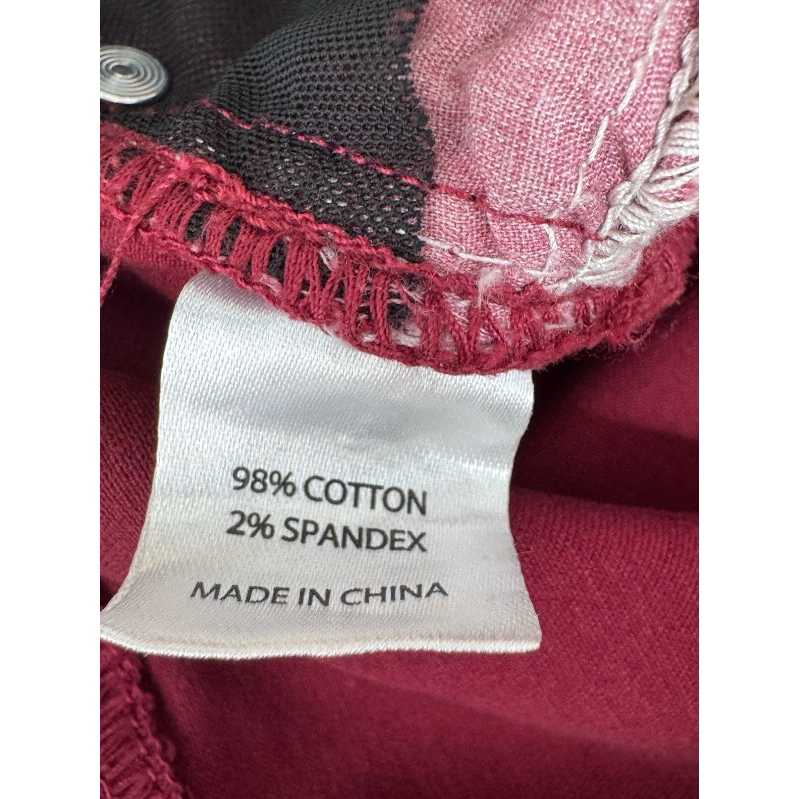78 & Sunny Cyndi Cuffed Ankle Skinny Jeans Rosewood Women’s Size 6 New With Tags