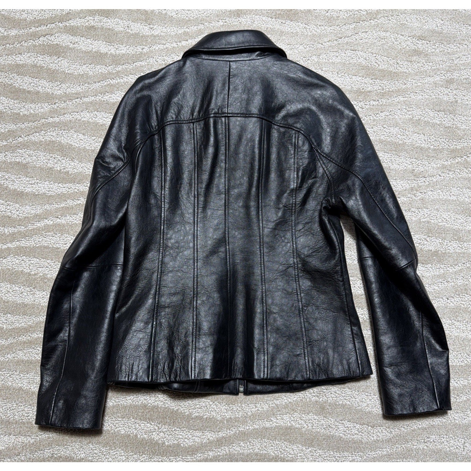 Women’s Wilson’s Leather Maxima Black Genuine Leather Jacket Size Medium