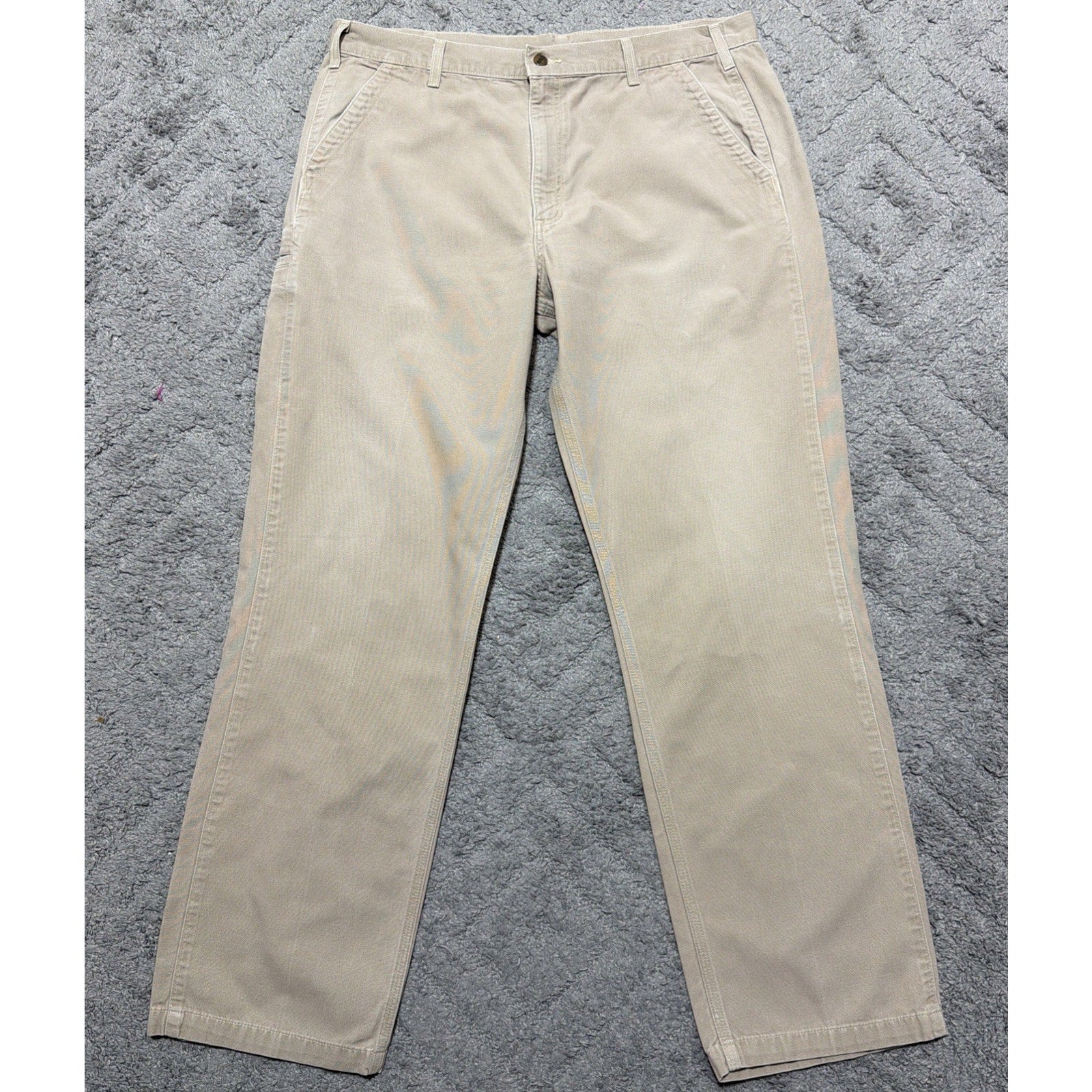 CARHARTT Men's B299 GKH Canvas Khaki Relaxed Fit Pants Work Tan 40x34