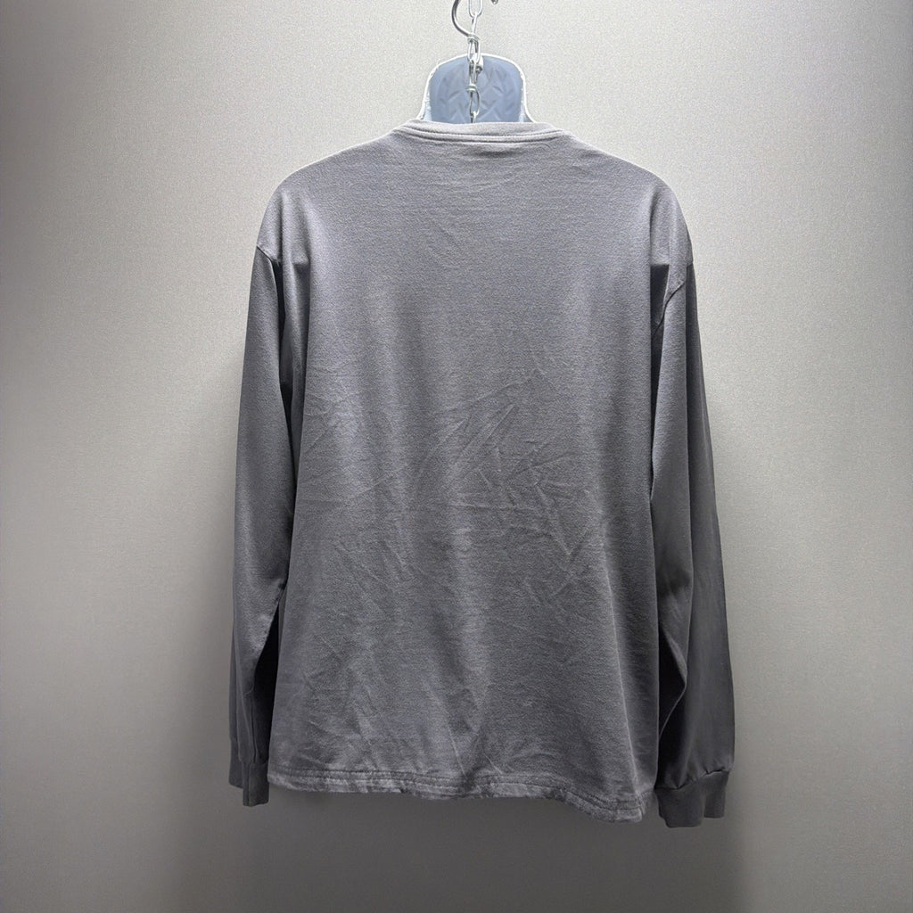 Mens Sz L Skagway Alaska Grey Pass Yukon Route Railway Embroidered T-Shirt