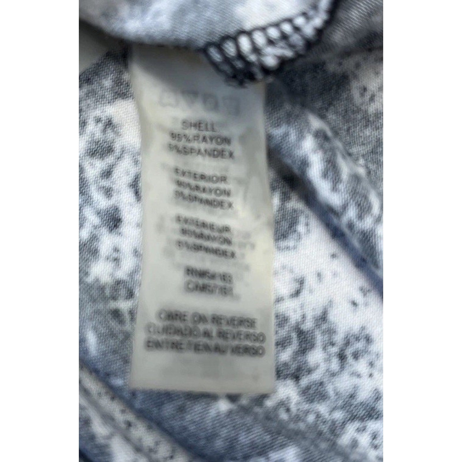 CK Calvin Klein Women Rayon Blend Blouse Top Shirt Crewneck Size Medium